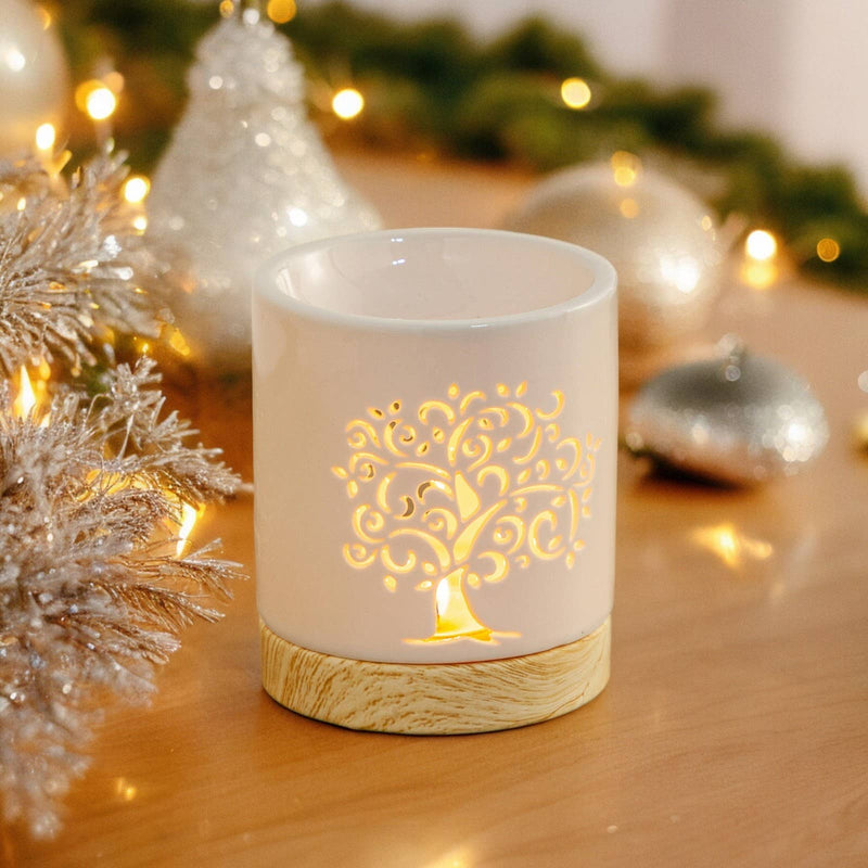Zen'Arome - Lampe à Parfum et Cires Parfumées Arbre de Vie Céramy Life Tree