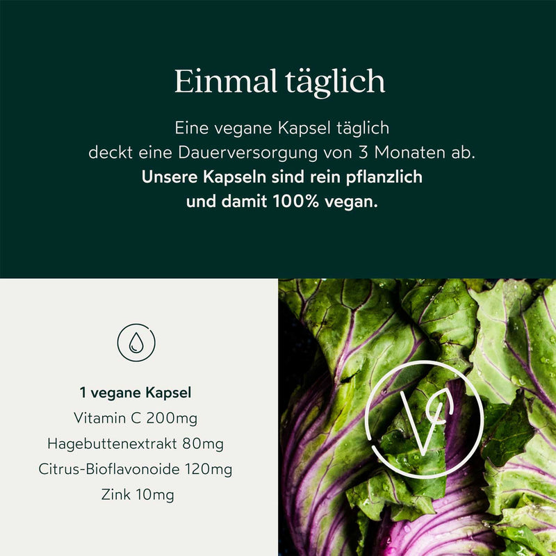 Nutriproud GmbH - Immune boost: Vitamin C with zinc + rosehip + bioflavonoids