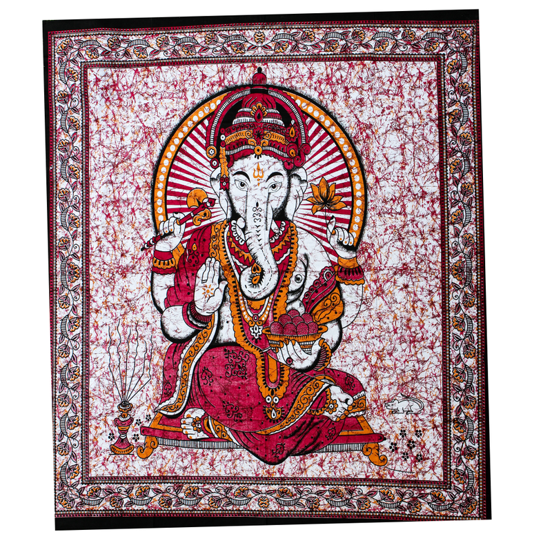 Wandbehang Ritualtuch „Protection of Ganesh“ aus Baumwolle