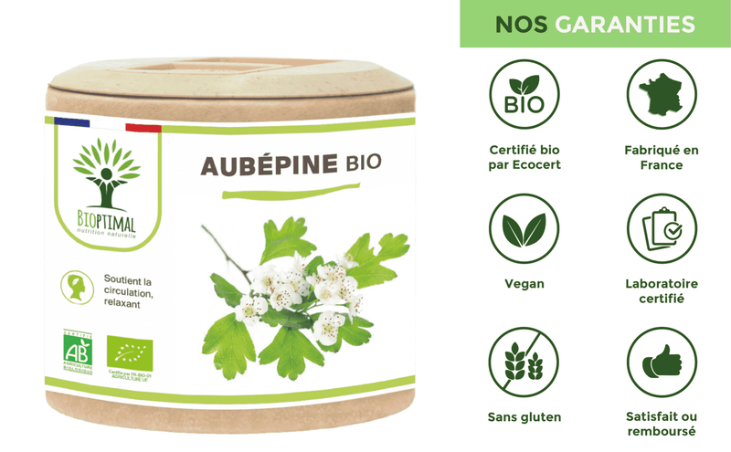 Organic hawthorn - dietary supplement - in capsules