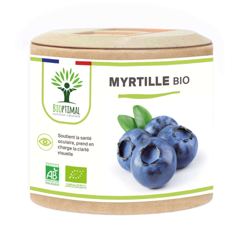 Organic Blueberry – Food supplement in capsules to support eye health