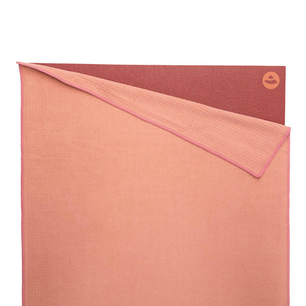 Yogatuch GRIP² Yoga Towel mit Antirutschnoppen rose tan