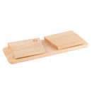 Banc de méditation pliant Tibet en bois de hêtre huilé