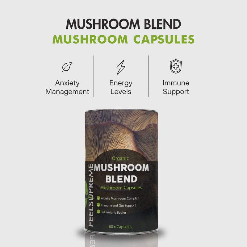 Organic Mushroom Mix Supplement – ​​Organic &amp; 100% Natural