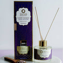 Lavendel-Zitronengras-Ayurveda-Diffusor mit Verpackung