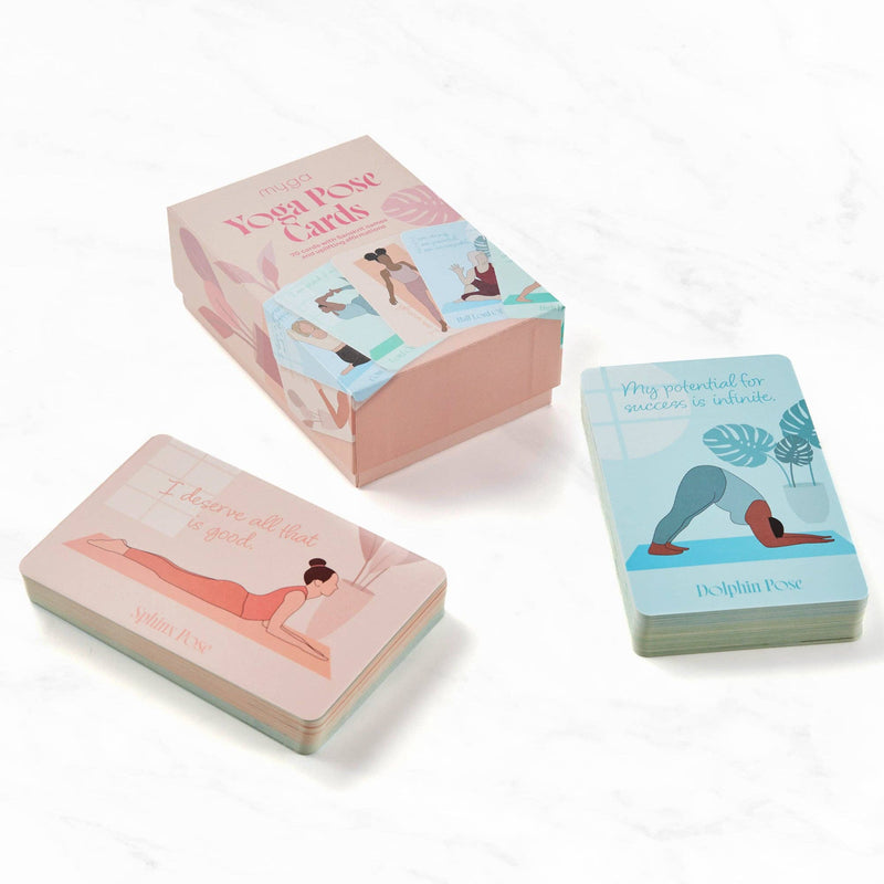 Myga Mini Affirmations Yoga Pose Cards – Inspiration &amp; Mindfulness for Every Day
