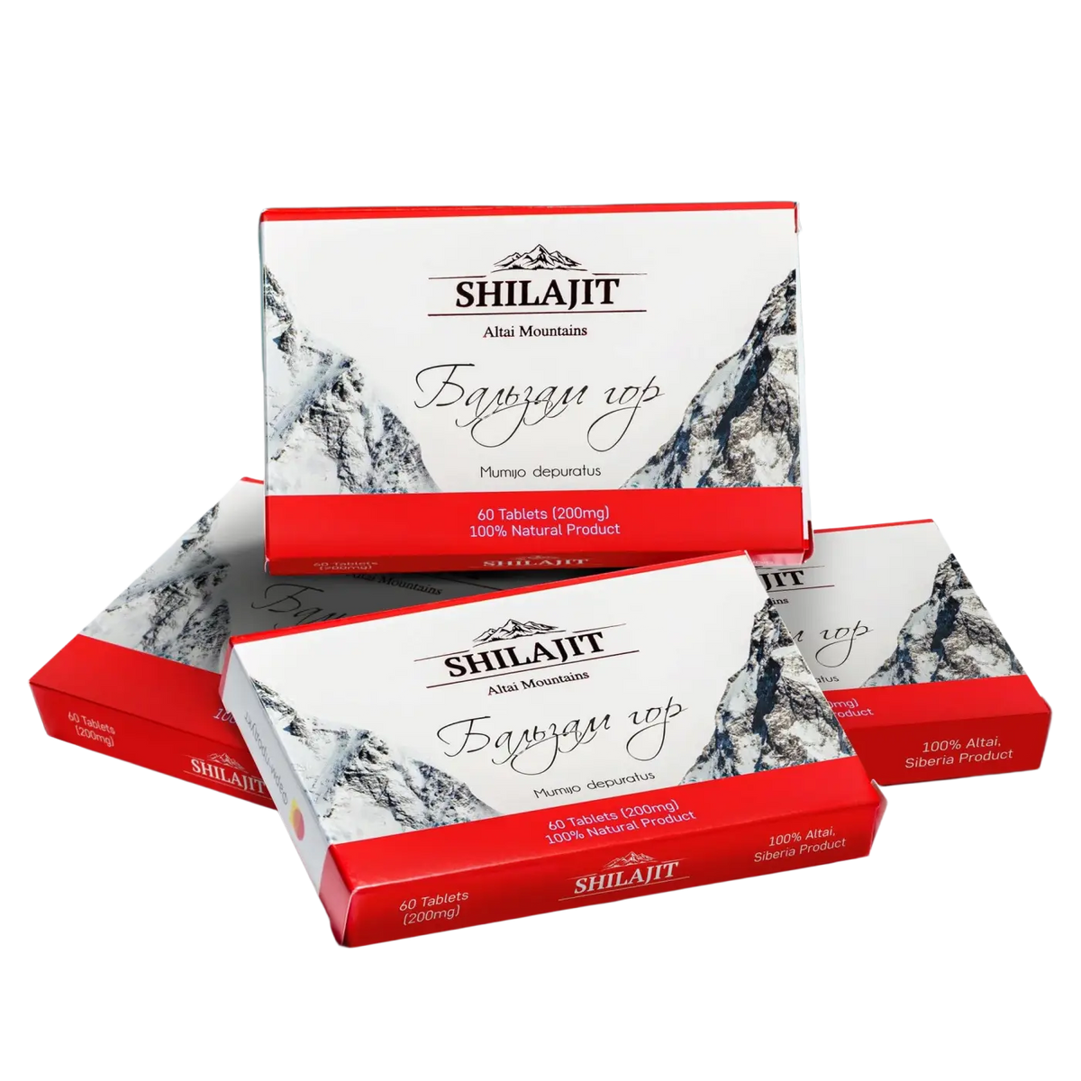 SiberianGreen Bergbalsam mit Shilajit und Mumio, 120 Kapseln, Nahrungsergänzung, natürliche Vitalstoffquelle, braune Kapseln