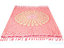Sarong Pareo Lunghi mit Mandala-Muster - Rosa - 140x100cm