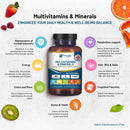 AZ Multivitamins &amp; Minerals – 365 vegan multivitamin tablets
