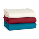 Couverture Shavasana, couverture de yoga en coton rouge vin