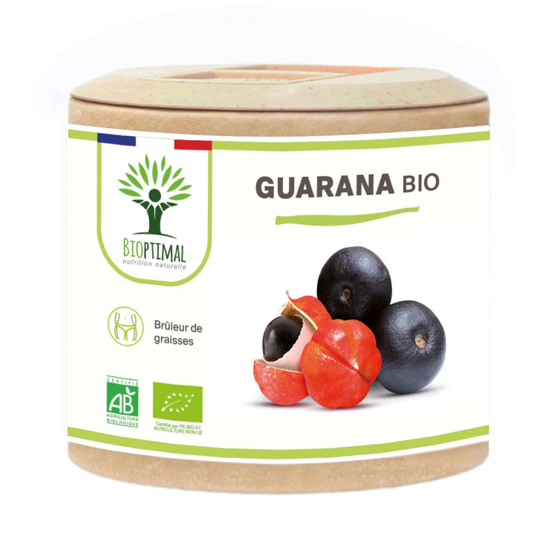 Guarana Bio – Food supplement in capsules for energy, alertness and fat burning