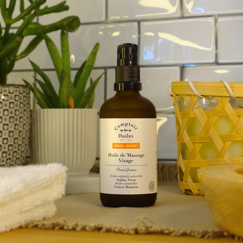 COMPTOIR DES HUILES - Green Expert Bio-Gesichtsmassageöl für fettige Haut
