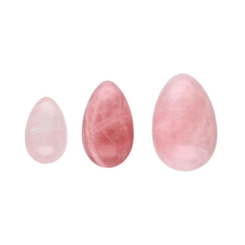 Pack d'oeufs en quartz rose Yoni