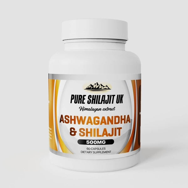 Pure Shilajit UK Extract Kapseln - Ashwagandha & Shilajit
