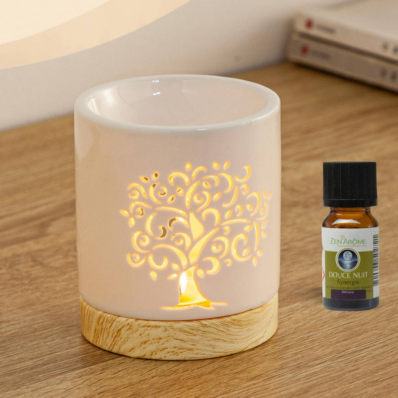 Zen'Arome - Lampe à Parfum et Cires Parfumées Arbre de Vie Céramy Life Tree