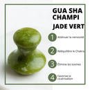 Zen'Arôme - Green Jade Pilz Gua Sha - Steinmassage-Pilz