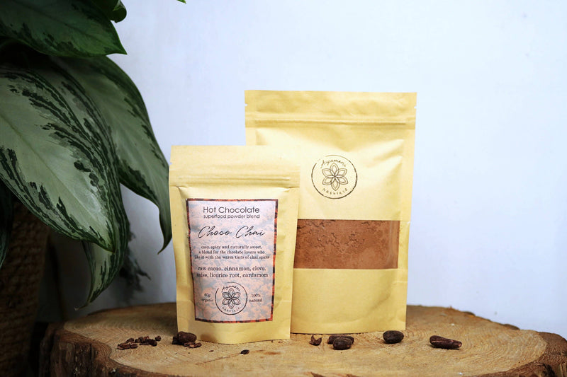 Zeremonieller Kakao | Choco Chai | Pilz-Kakao, Reishi Chaga Chai Heiße Schokolade