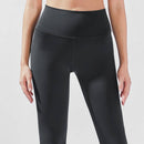 Yoga Leggings Schwarz 7/8 YULA Yoga-Leggings mit hoher Taille