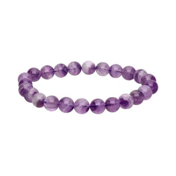 8 mm Chevron Amethyst-Armband