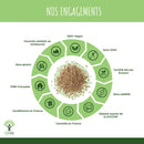 Organic hemp protein powder - 50% protein - Vegan - optimal digestibility