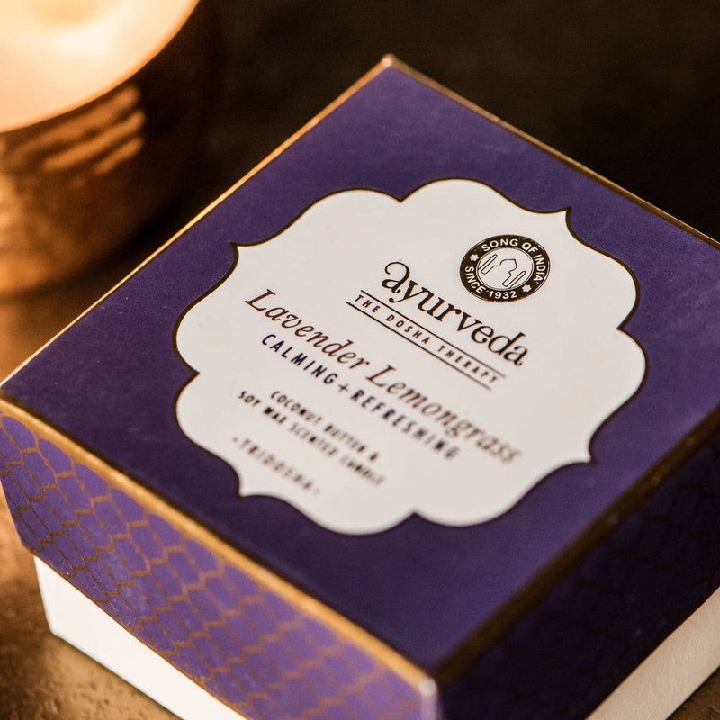 Ayurveda Specialist B.V. - Song of India - Tridosha Lavendel Zitronengras Duftkerze