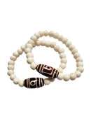 Yak & Yeti - Recyceltes Knochen-Perlenarmband