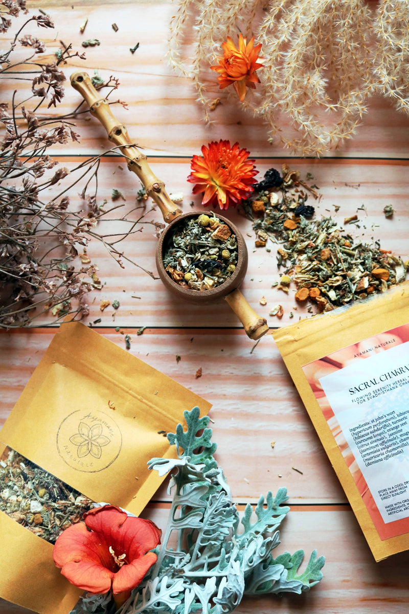 Ayamani Naturals - Sakralchakra Kräutertee, Weibliche Kräutermischung