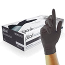 Unigloves Pearl Nitrile Gloves, Black, 100 pieces