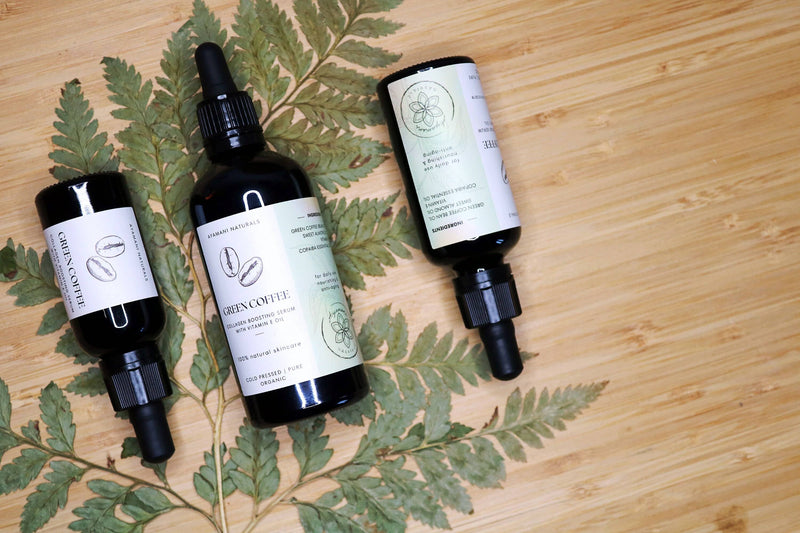 Ayamani Naturals - Kollagenverstärkendes Anti-Aging-Serum aus grünem Kaffee mit Copaiba, natürlichem Hautpflegeöl