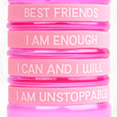 Bouteilles d'eau pour enfants avec bande de positivité en forme de lapin