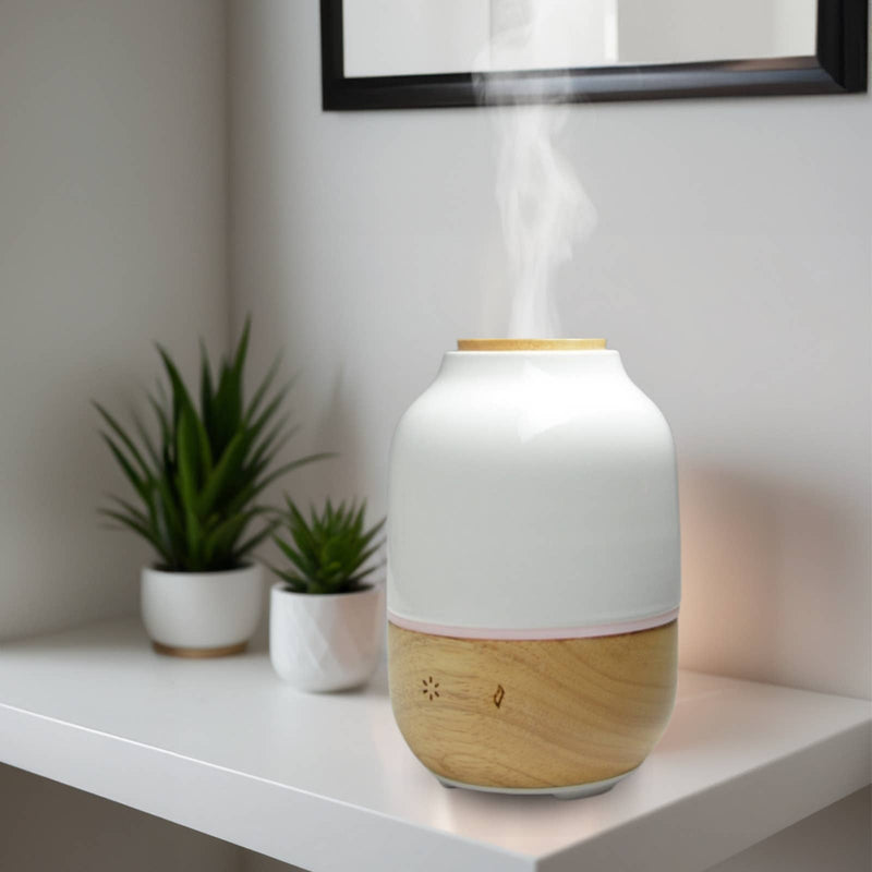 Zen'Arome - Essential Oil Diffuser Wood &amp; Ceramic Purisia