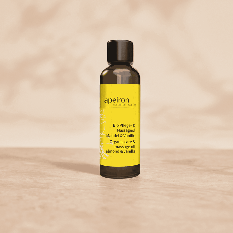 Huile de soin bio Apeiron Vanille &amp; Amande 75 ml