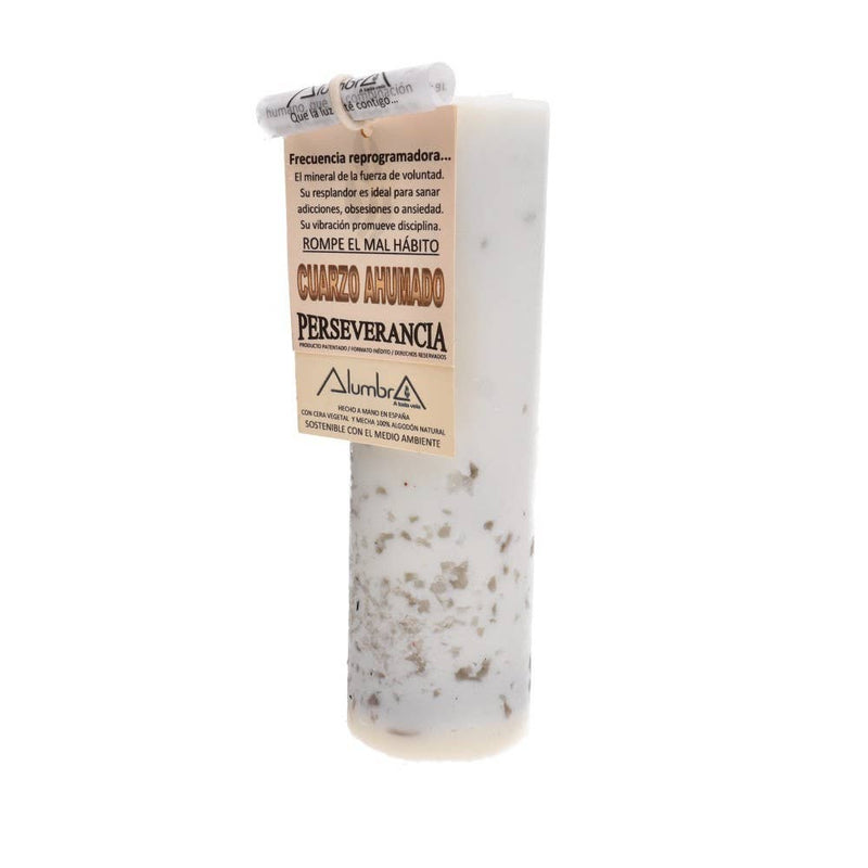 Vives de la Cortada S.L - Handgemachte Kerze mit Rauchquarz - Perseverance