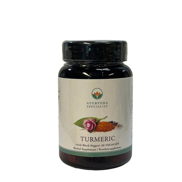 Ayurveda Specialist B.V. - Kurkuma mit Schwarzem Pfeffer (Kurkuma, Gelbwurz) - Leber, Kreislauf