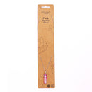 Silver-plated necklace with pink agate pendant