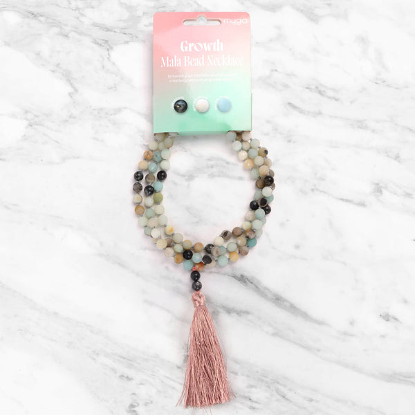 Mala Pearl Necklace - Growth Amazonite