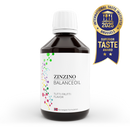 Eine Flasche Zinzino BalanceOil mit Tutti-Frutti-Geschmack, ausgezeichnet mit dem „Superior Taste Award 2025“.