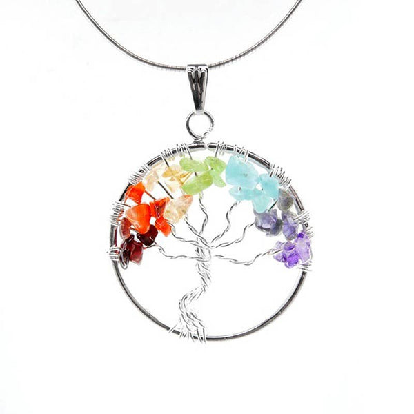 Chakras Tree of Life Pendant