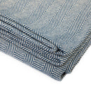 Couverture en coton NIDRA Shavasana Yoga, motif à chevrons