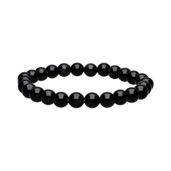 Vives de la Cortada S.L - 8 mm Regenbogen-Obsidianarmband