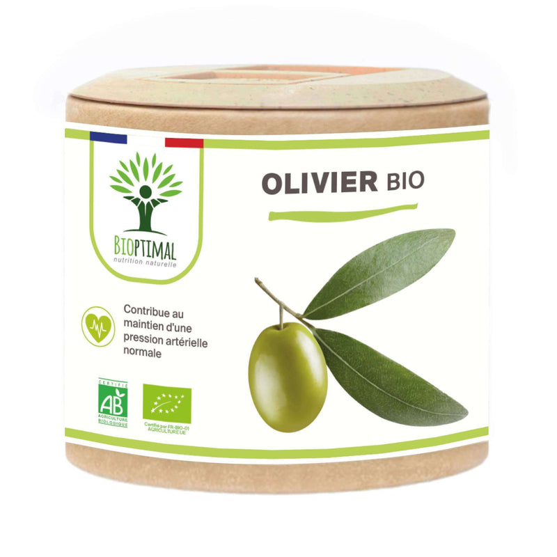 Feuille d'olivier bio – Complément alimentaire en gélules pour un effet diurétique et une bonne santé cardiovasculaire
