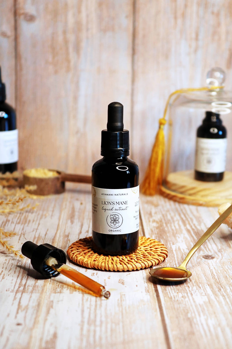 Ayamani Naturals - Lion's Mane 15:1 Flüssigextrakt alkoholfrei | BIO