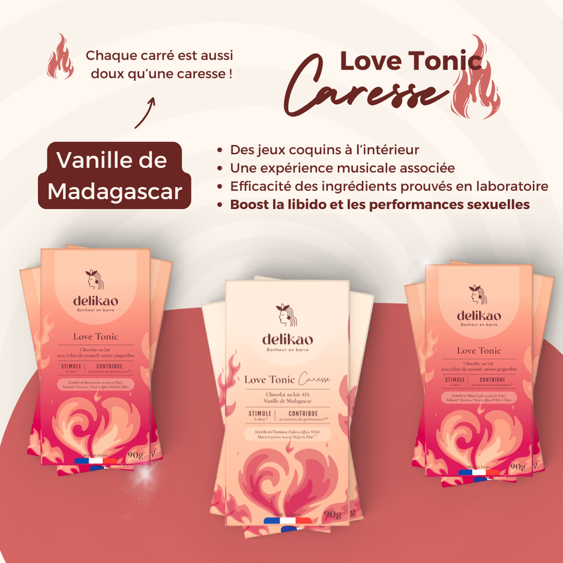 Love Tonic ™️ Kuss-Schokolade aphrodisierendes Libido 40%Vanille