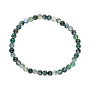 Bracelet agate mousse 4 mm