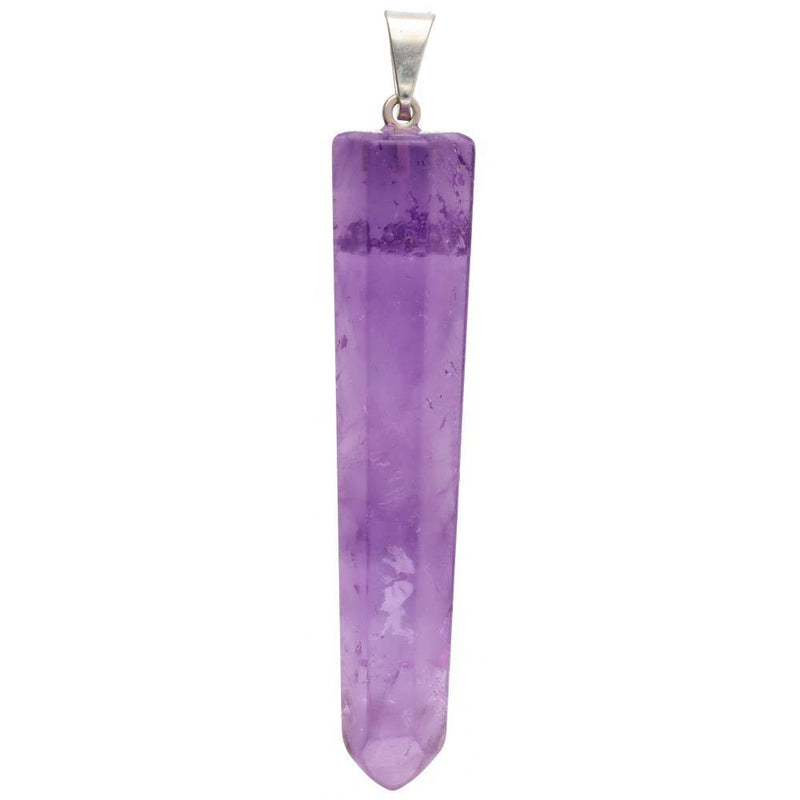 Anhänger mit poliertem Amethyst-Punkt