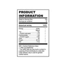 Eine Tabelle mit Produktinformationen zu den Nährwerten von Living Whey Protein.