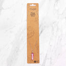 Silver-plated necklace with pink agate pendant