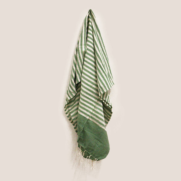 Baumwoll-Sarong - 100x180 cm - Grün