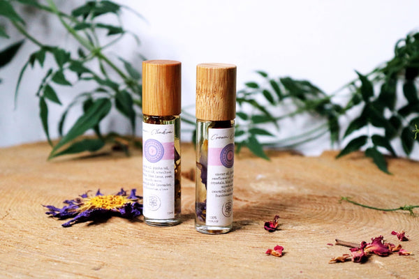 Crown Chakra Meditationsöl mit Kristall- und Lotusaufguss