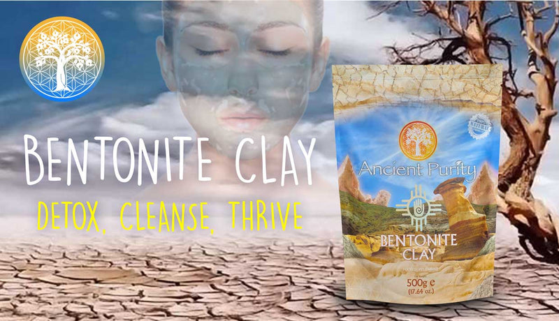 Ancient Purity – Bentonit-Ton Lebensmittelqualität 500g – Vulkan-Ton für Körper & Haut & Detox
